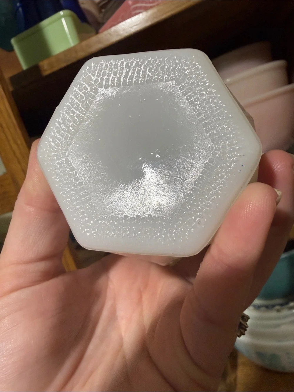 vintage white milk glass bud vase E.O. Brody Co.